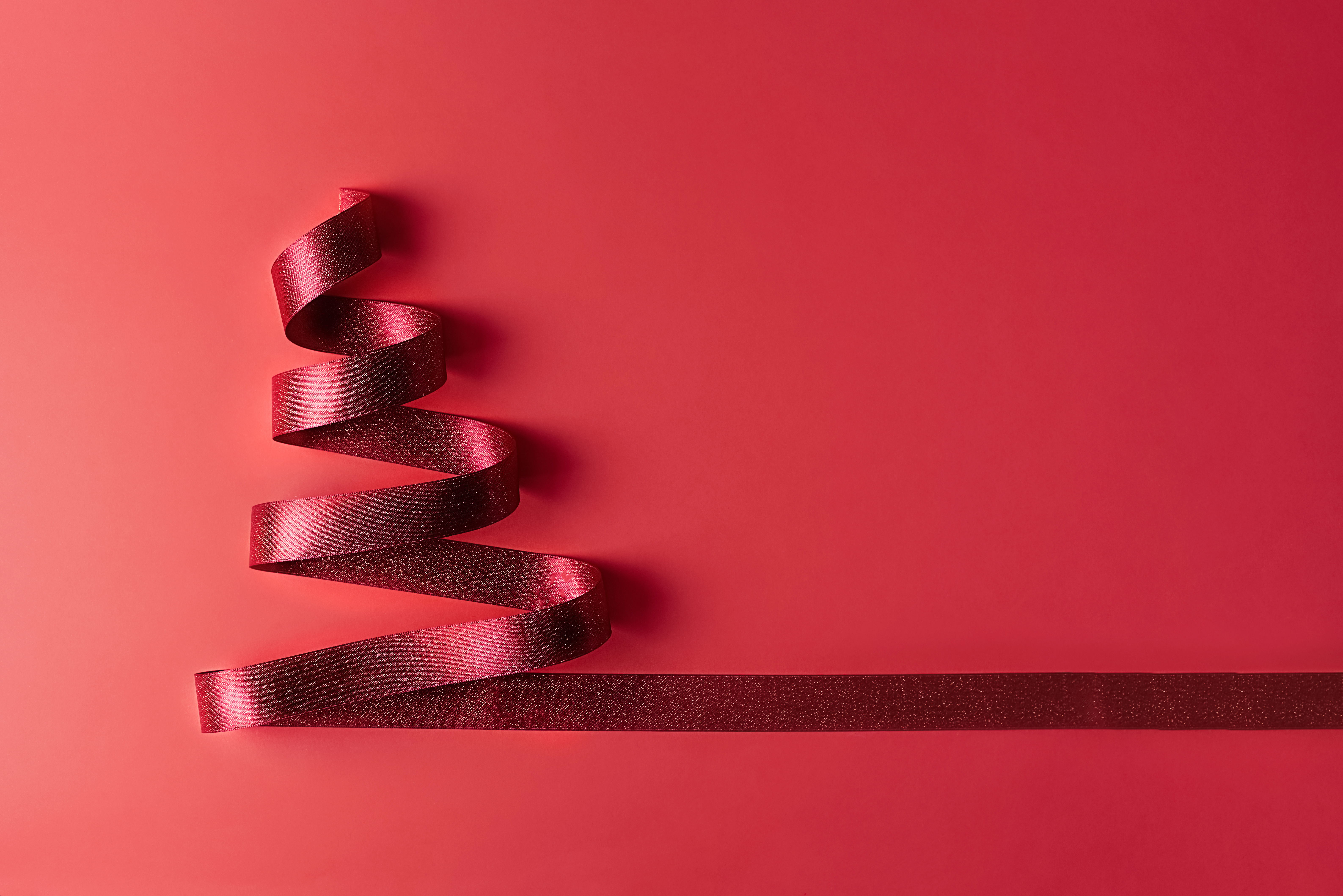 Nylon Satin Ribbon on gift box